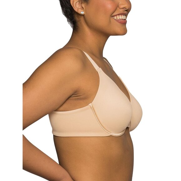 Vanity Fair Size Beauty Back Smoothing Minimizer Bra Damask Neutral Brown 38DDD - Picture 8 of 9